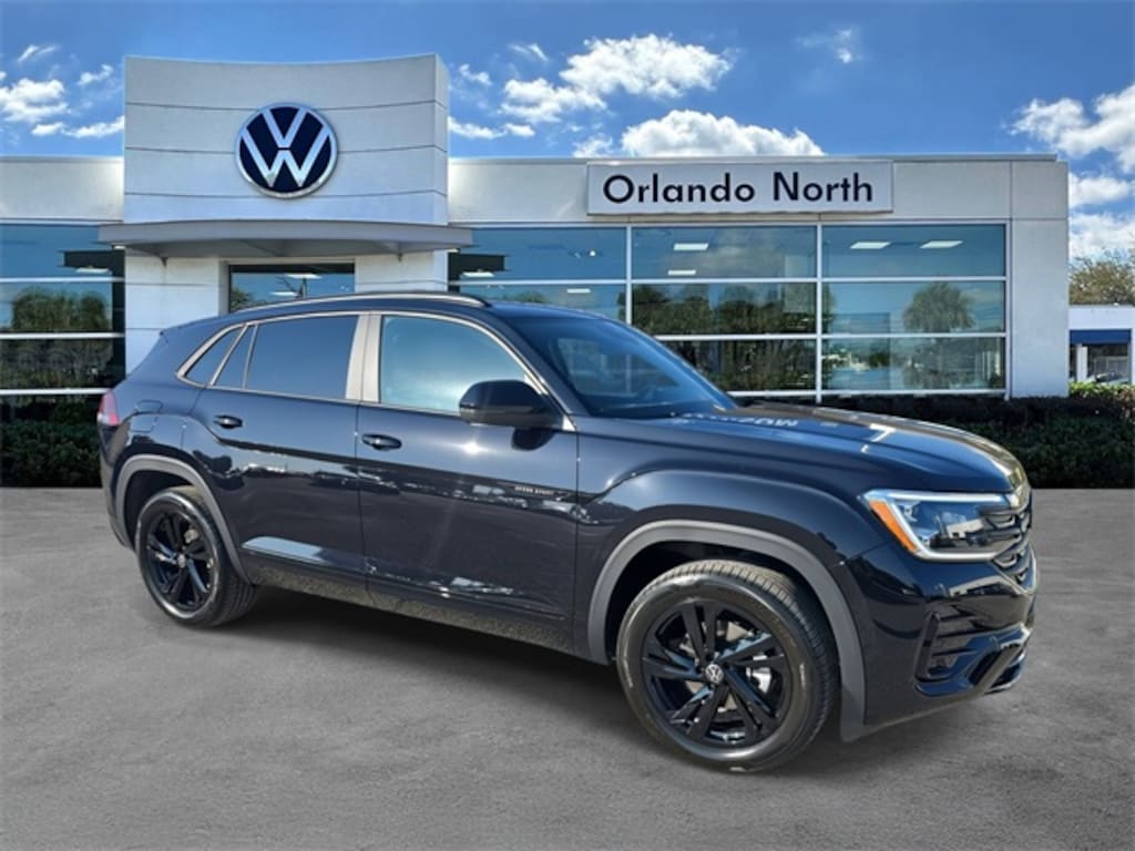 New 2025 Volkswagen Atlas Cross Sport 2.0T SEL R-Line Black SUV