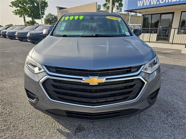 Used 2020 Chevrolet Traverse LS with VIN 1GNERFKWXLJ122130 for sale in Orlando, FL