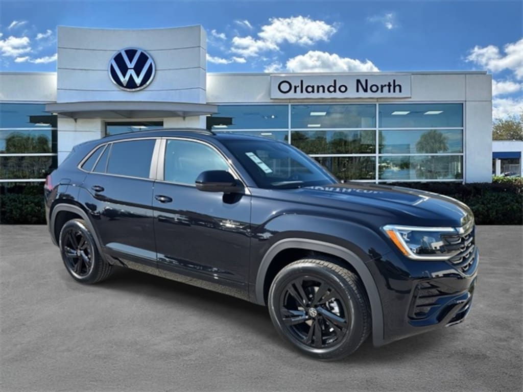 New 2025 Volkswagen Atlas Cross Sport 2.0T SEL R-Line Black SUV