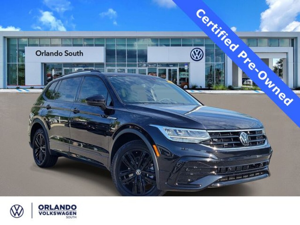 Certified 2022 Volkswagen Tiguan 2.0T SE R-Line Black SUV