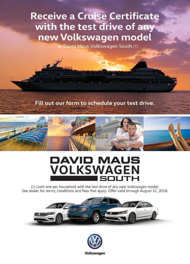 Receive A Cruise Certificate With The Test Drive Of Any New