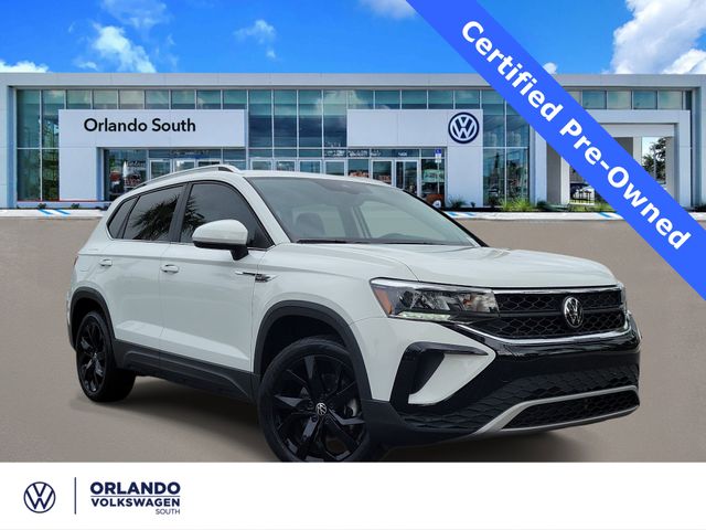 Pure White 2023 Volkswagen Taos SE FWD SUV / Crossover Front-Wheel Drive 8-Speed Automatic