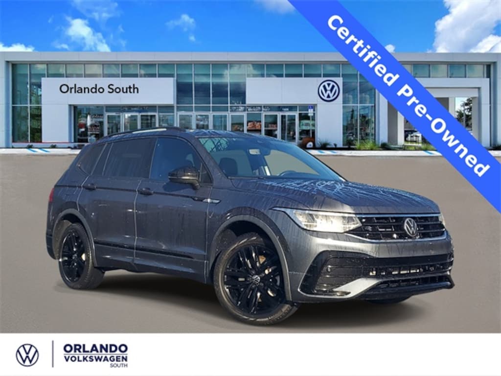 Certified 2022 Volkswagen Tiguan 2.0T SE R-Line Black SUV