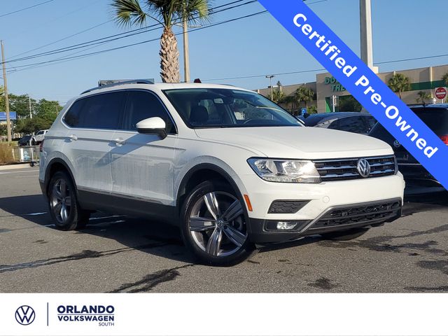 Pure White 2021 Volkswagen Tiguan SEL FWD SUV / Crossover Front-Wheel Drive 8-Speed Automatic