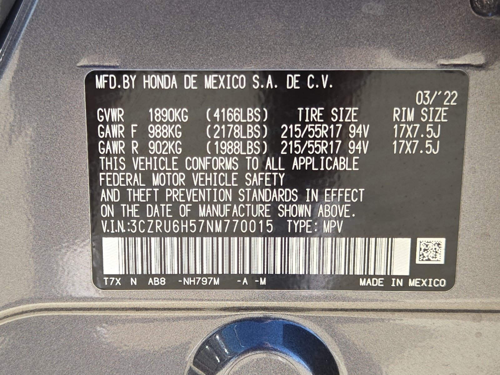 2022 Honda HR-V EX - Photo 23