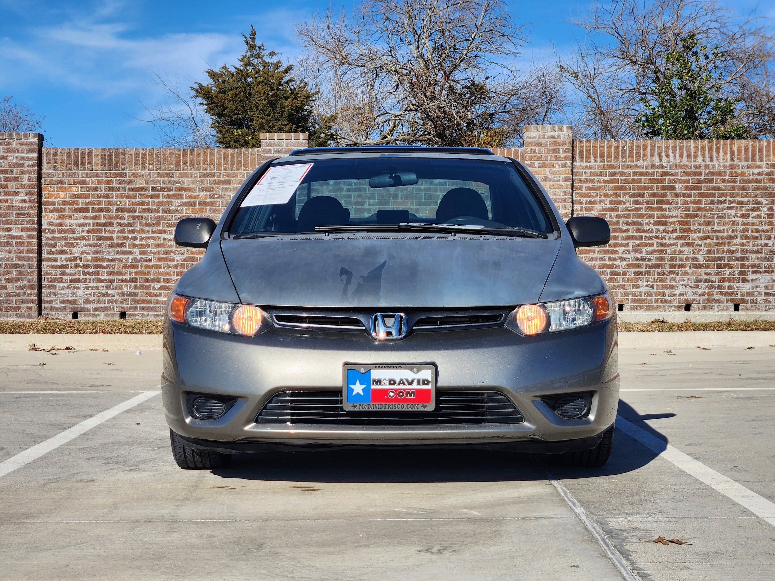 Used 2008 Honda Civic EX with VIN 2HGFG128X8H566500 for sale in Frisco, TX