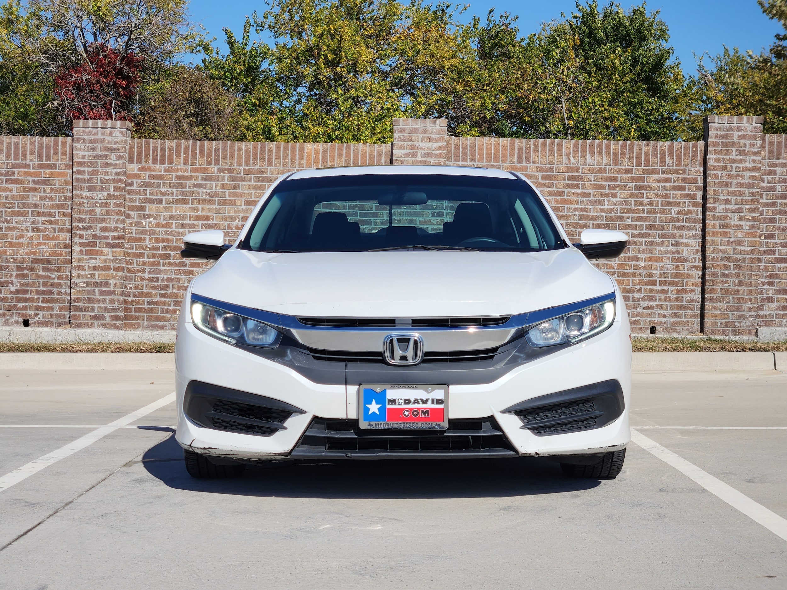 Used 2018 Honda Civic EX with VIN 19XFC2F71JE012930 for sale in Frisco, TX
