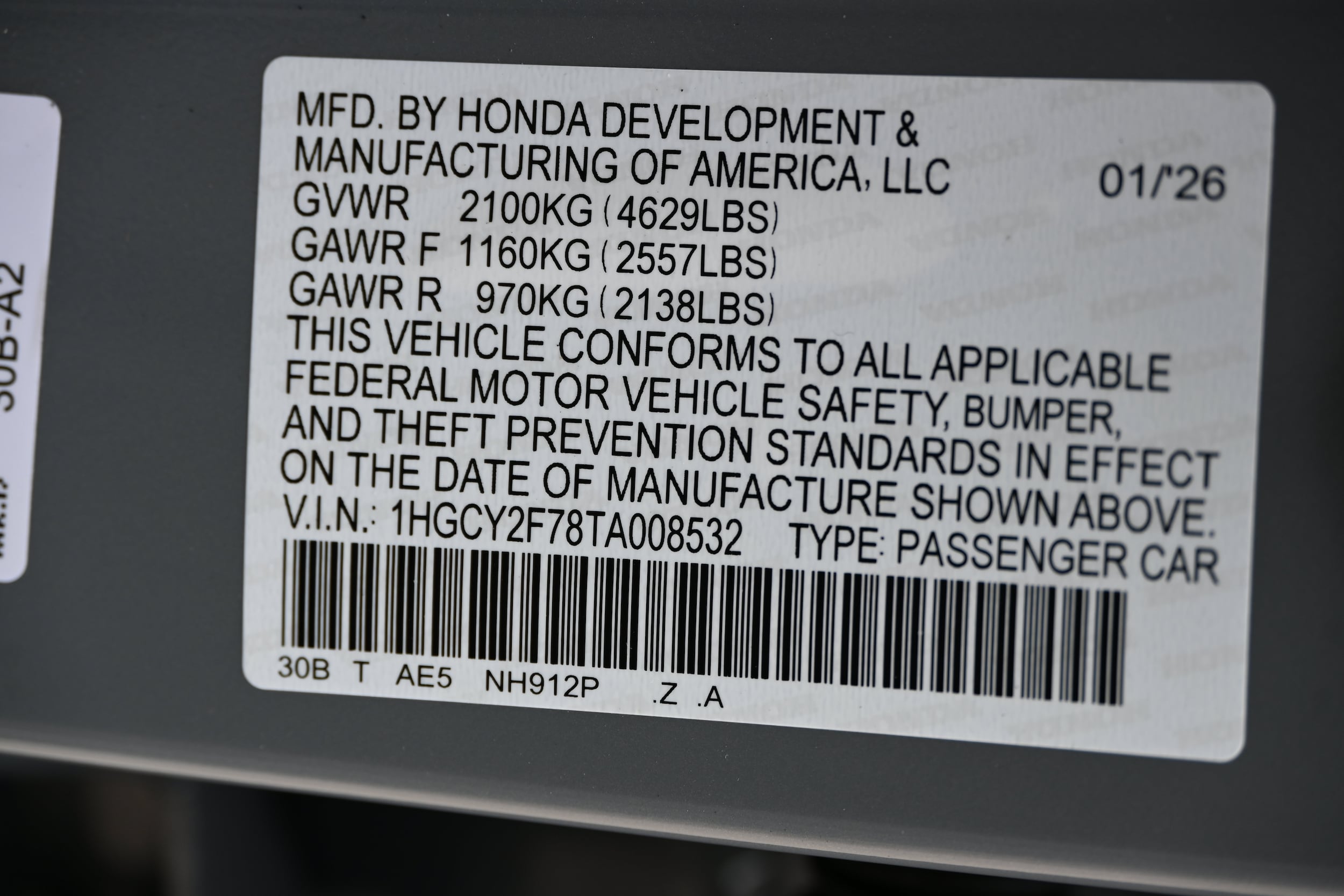 2026 Honda Accord Hybrid Sport-L - Photo 19