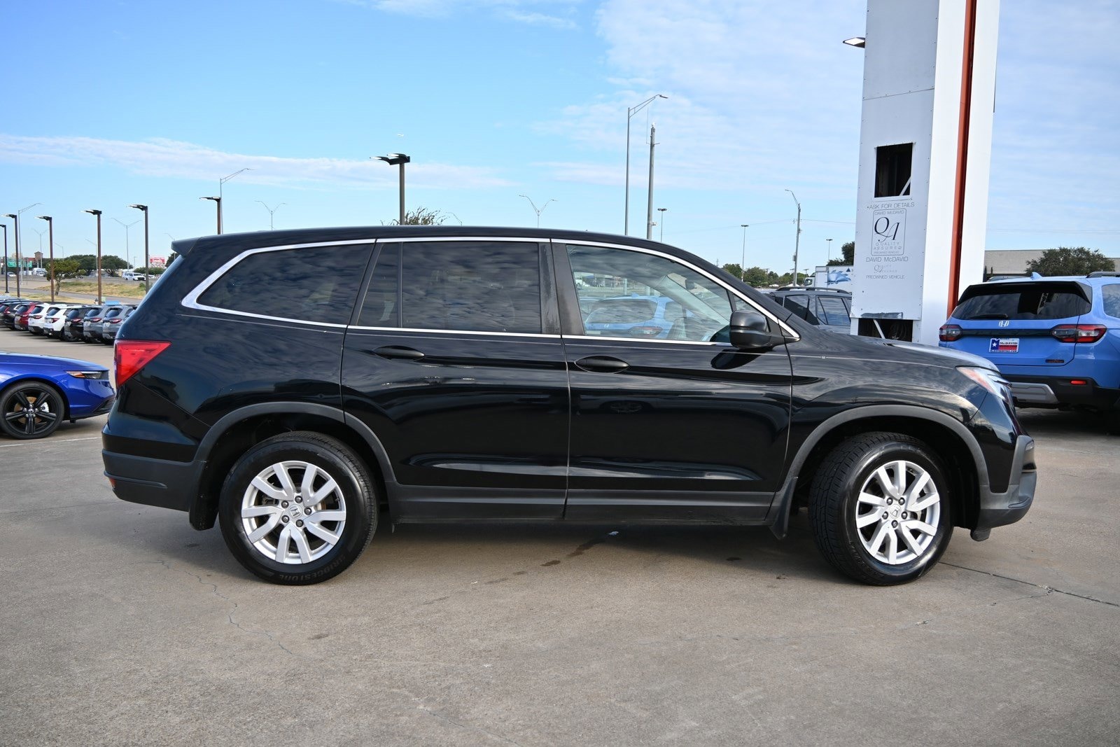 Used 2021 Honda Pilot LX with VIN 5FNYF5H17MB007191 for sale in Irving, TX