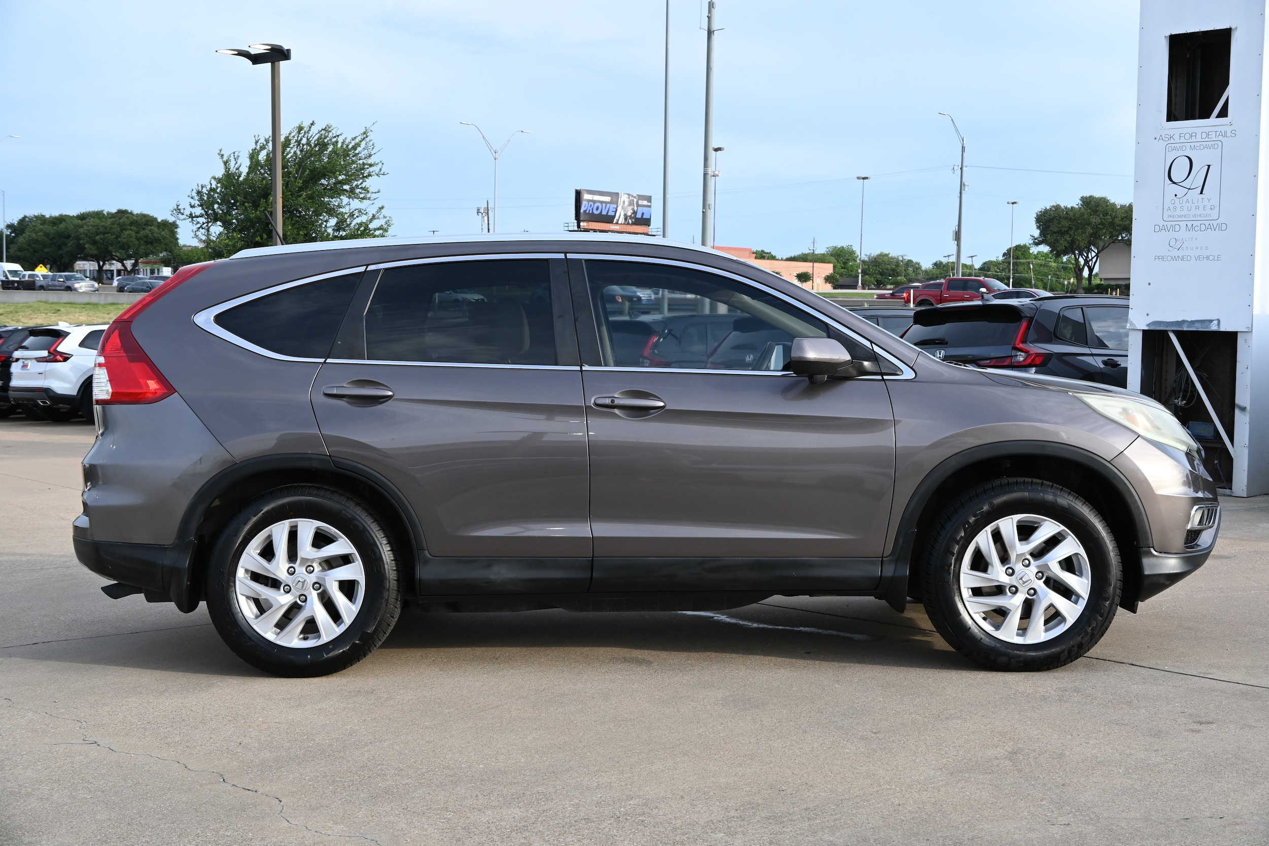 Used 2015 Honda CR-V EX-L with VIN 2HKRM3H7XFH519387 for sale in Irving, TX