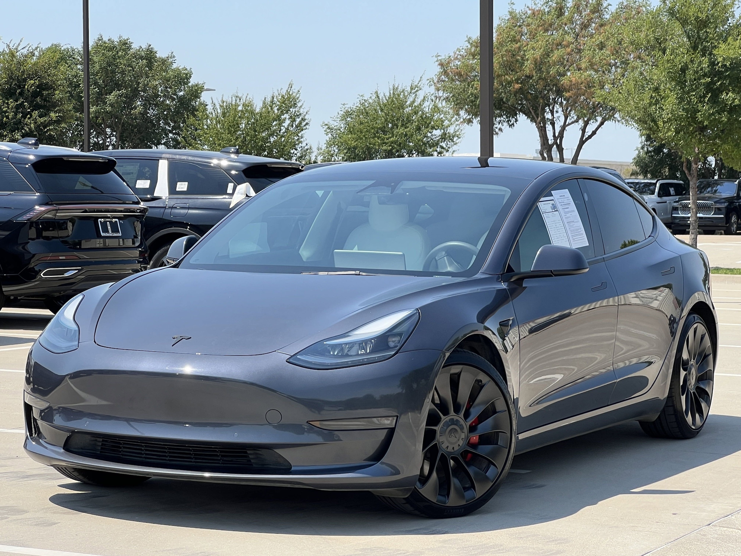 Used 2022 Tesla Model 3 Performance with VIN 5YJ3E1EC0NF273701 for sale in Frisco, TX