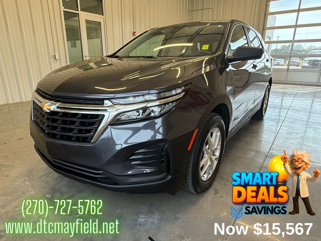 Used 2022 Chevrolet Equinox LS with VIN 2GNAXFEV1N6151460 for sale in Mayfield, KY