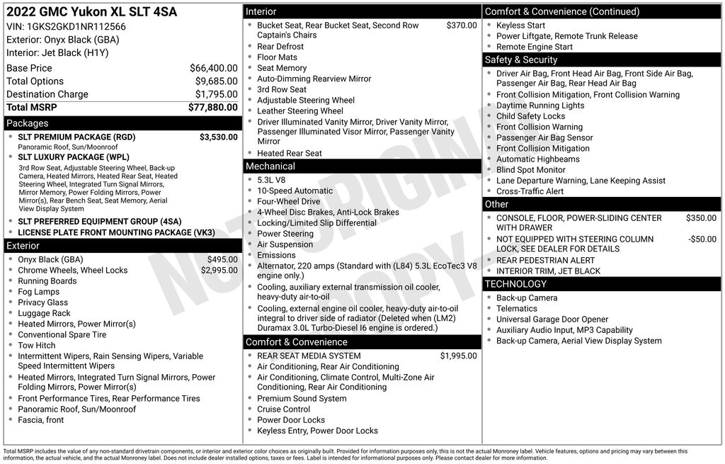 2022 GMC Yukon 4WD SLT's photo