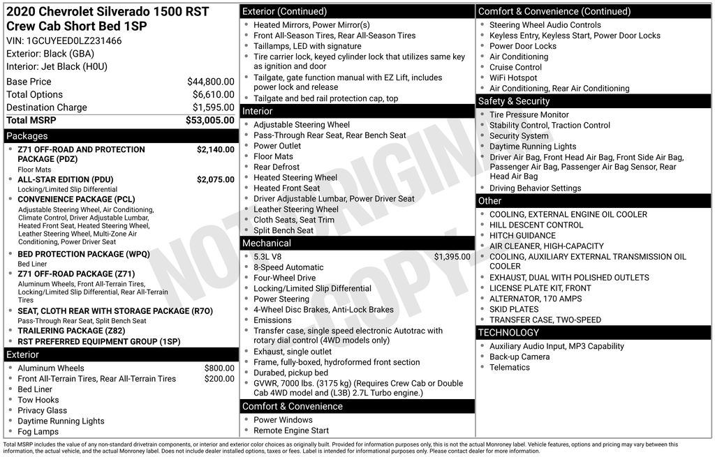 2020 Chevrolet Silverado 1500 RST's photo