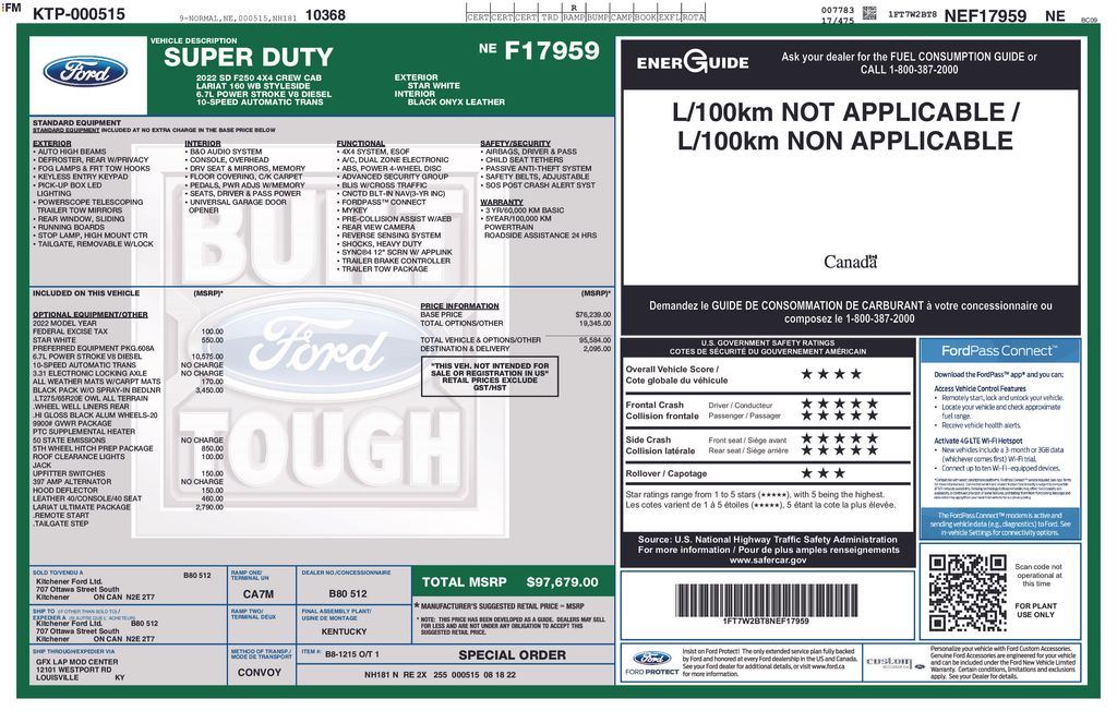 2022 Ford F-250 Super Duty Lariat's photo