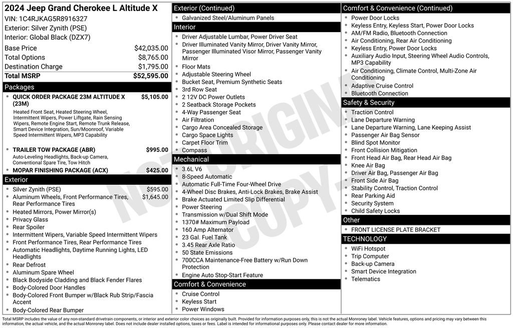 2024 Jeep Grand Cherokee L Altitude's photo