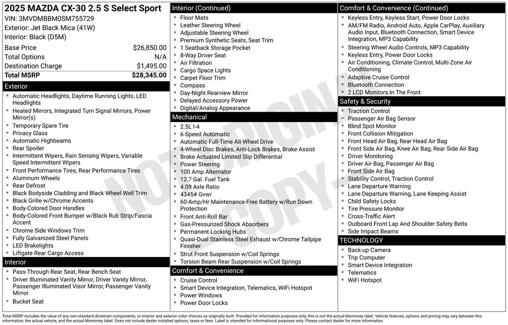 2025 Mazda CX-30 Select Sport's photo