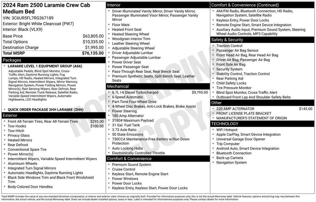 2024 RAM Ram 2500 Pickup Laramie's photo