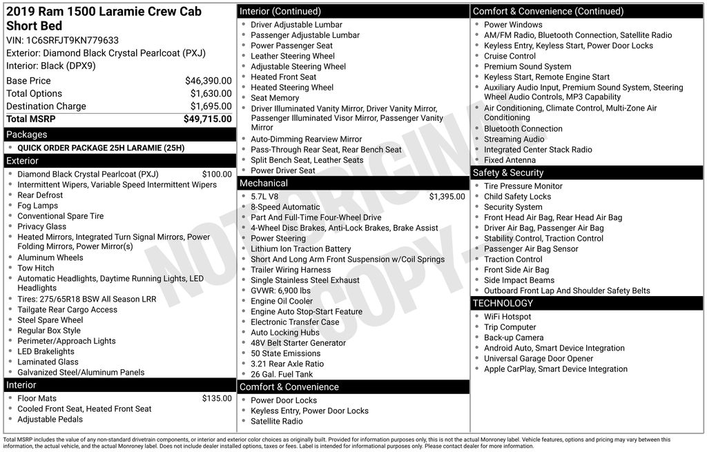 2019 RAM Ram 1500 Pickup Laramie's photo