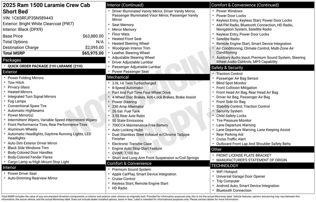 2025 RAM Ram 1500 Pickup Laramie's photo