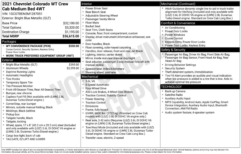 2021 Chevrolet Colorado