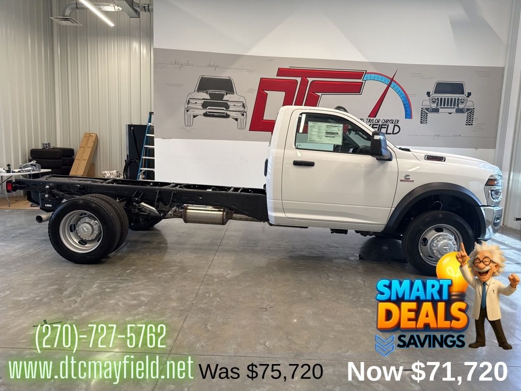 New 2025 Ram 5500 Chassis Cab 5500 TRADESMAN CHASSIS REGULAR CAB 4X4 84' CA Pickup