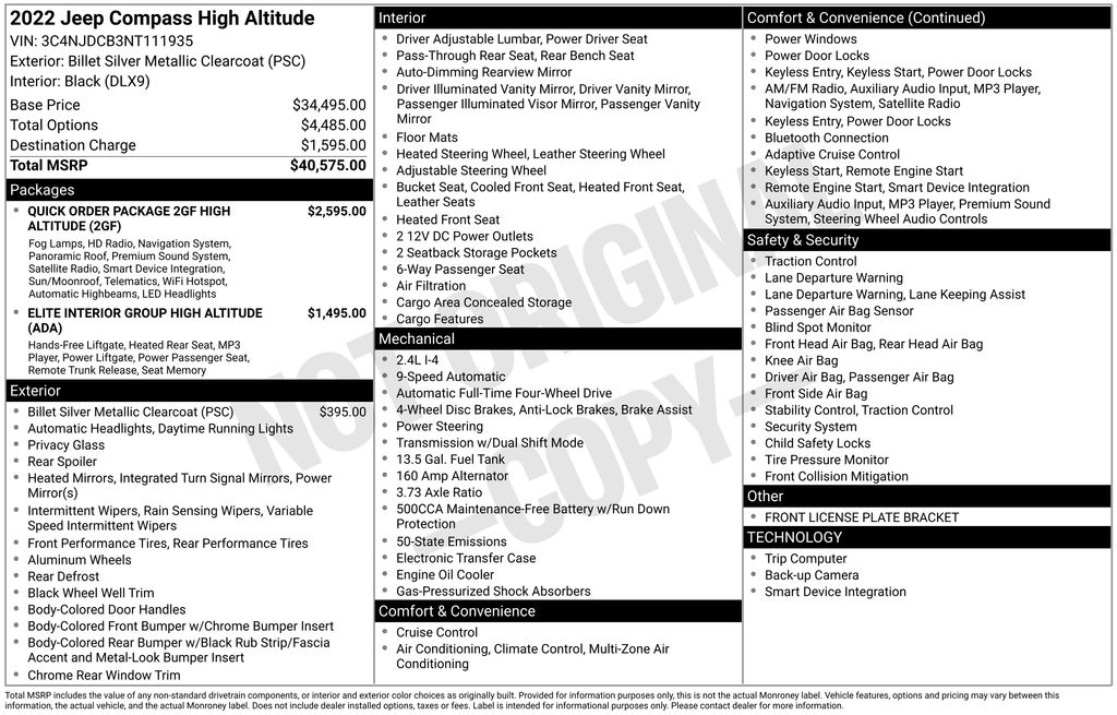 2022 Jeep Compass SUV 