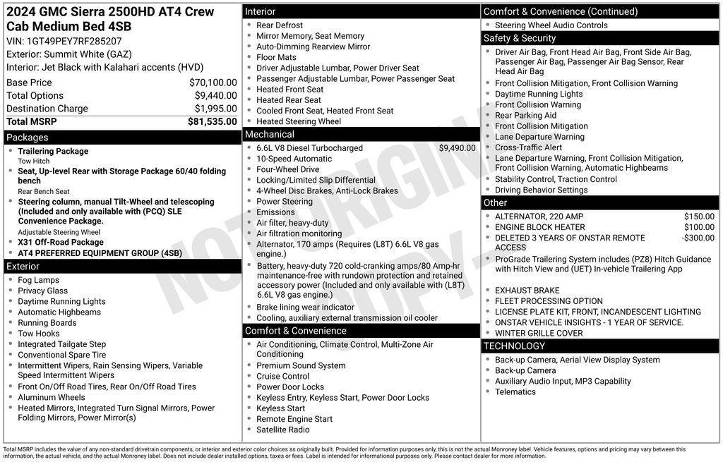 2024 GMC Sierra 4WD Crew Cab Standard Box AT4's photo