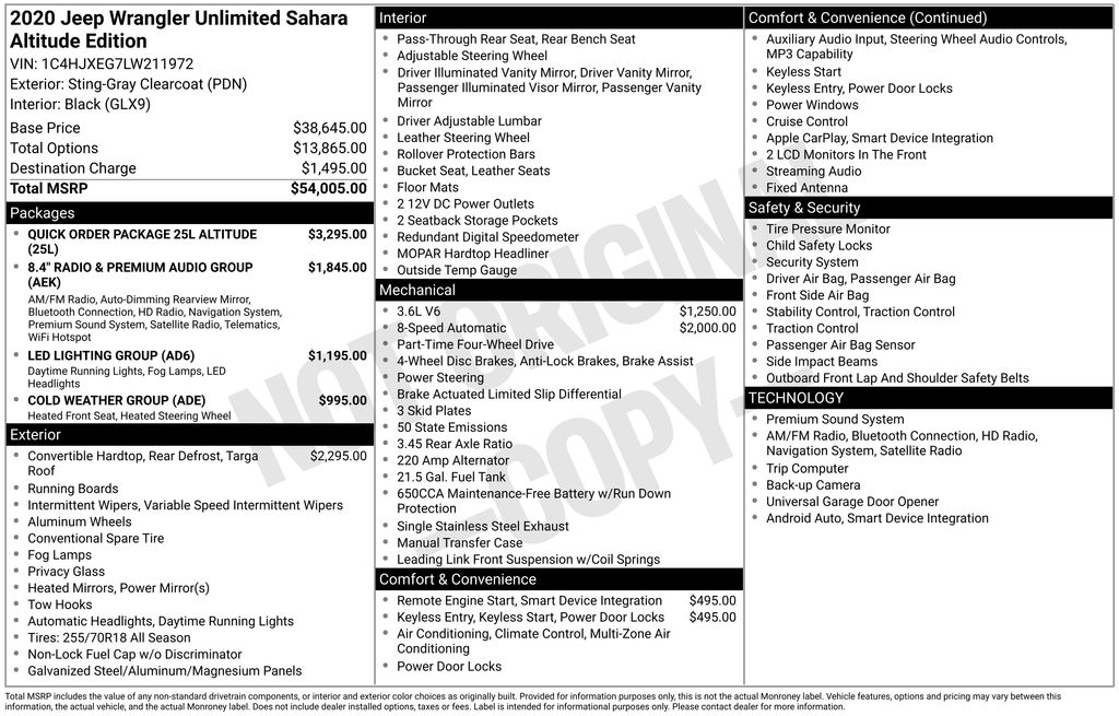 2020 Jeep Wrangler SUV 