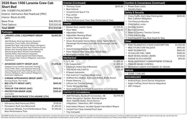 2020 Ram 1500 Laramie Truck