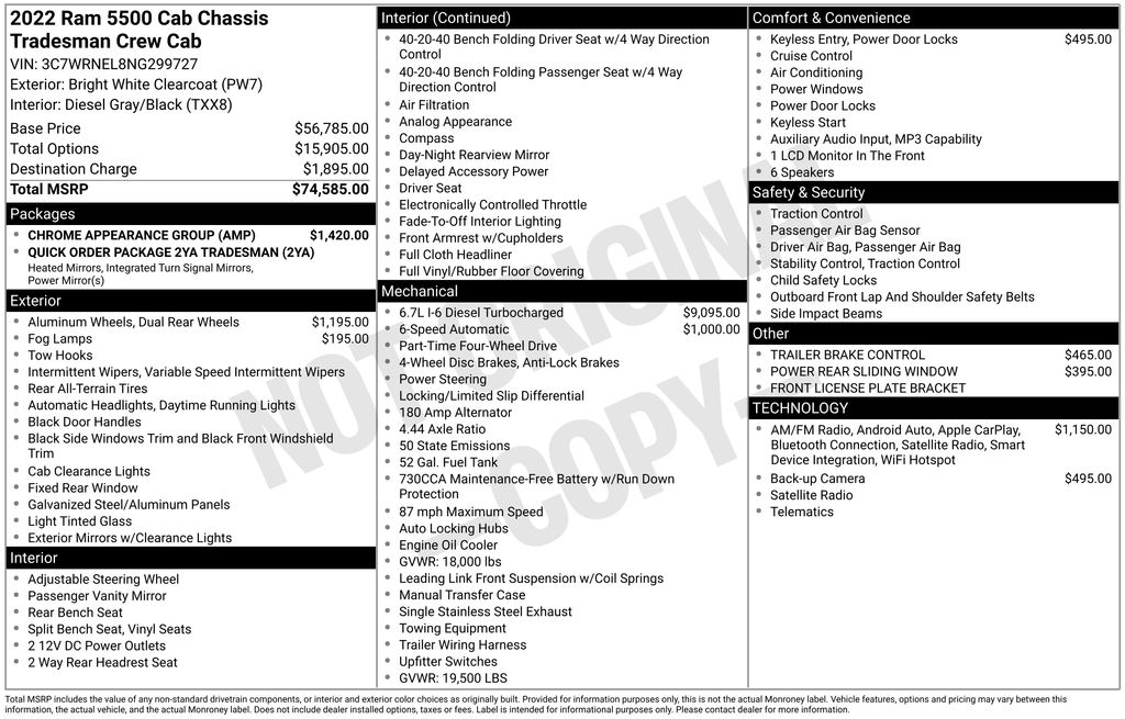 2022 RAM Ram 5500 Chassis Cab Tradesman's photo