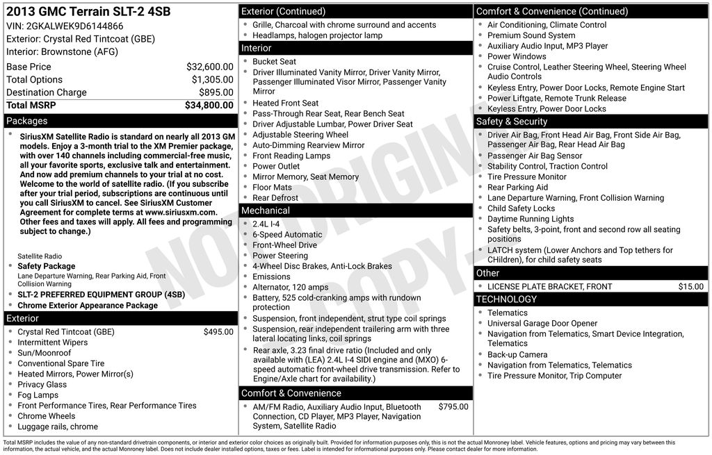 2013 GMC Terrain SUV 