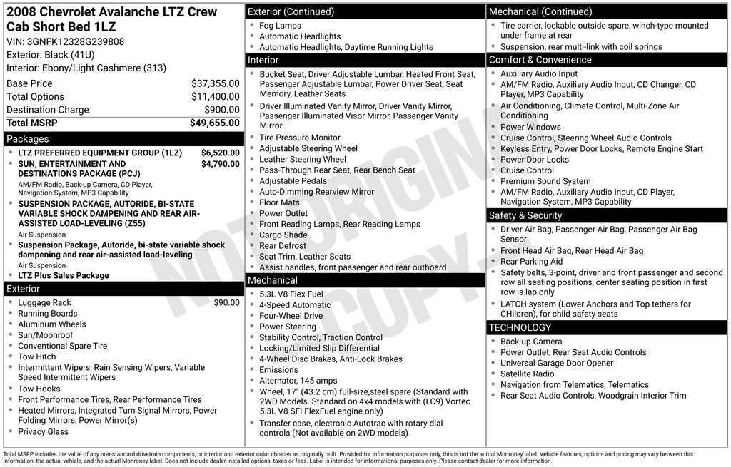 2008 Chevrolet Avalanche 4WD Avalanche LTZ's photo