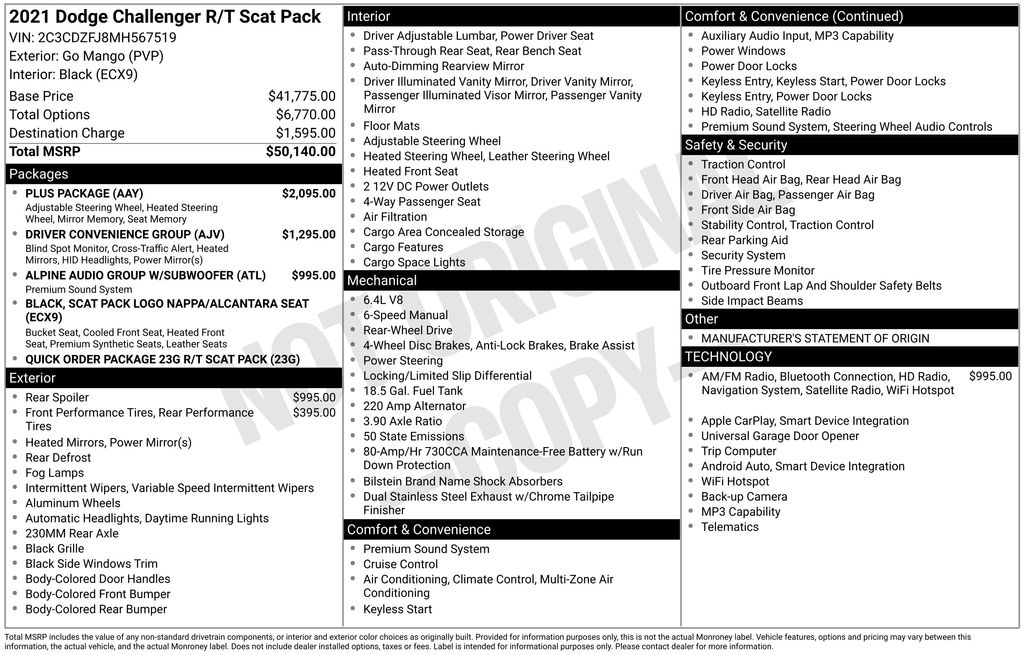 2021 Dodge Challenger R/T's photo