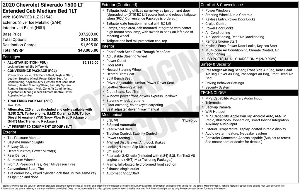 2020 Chevrolet Silverado 1500 LT Double Cab Std Box's photo