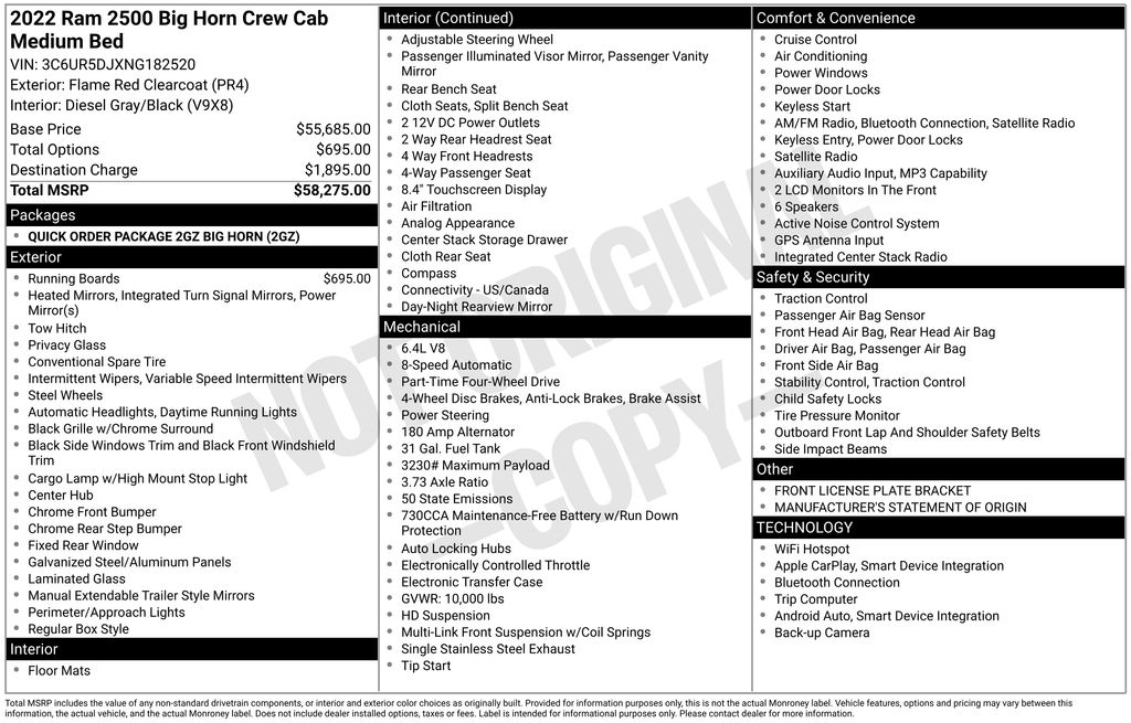2022 RAM Ram 2500 Pickup Big Horn's photo