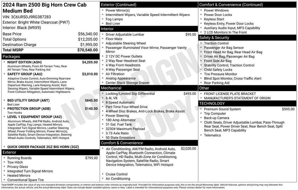 2024 RAM Ram 2500 Pickup Big Horn's photo