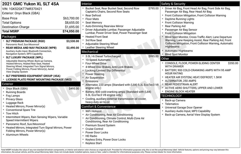 2021 GMC Yukon 4WD SLT's photo