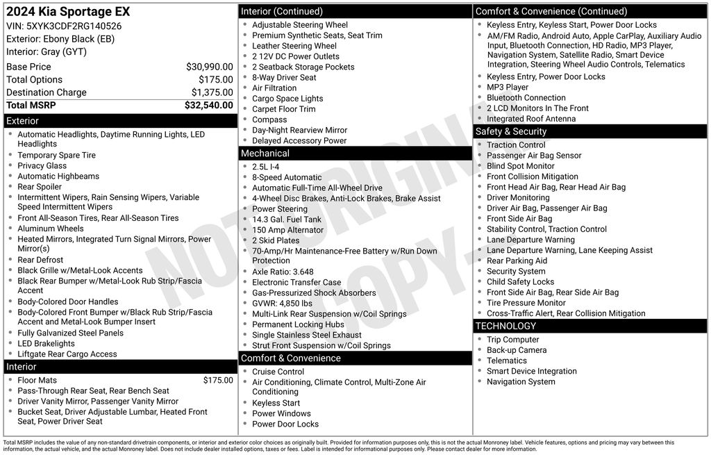 2024 Kia Sportage EX's photo