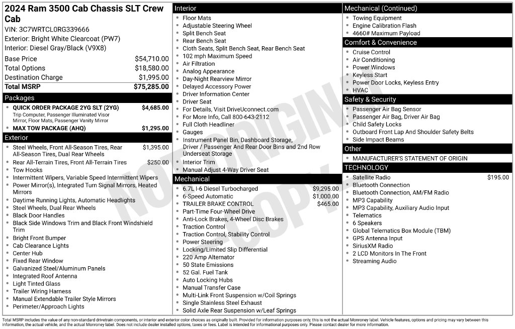 2024 RAM 3500 Chassis Cab