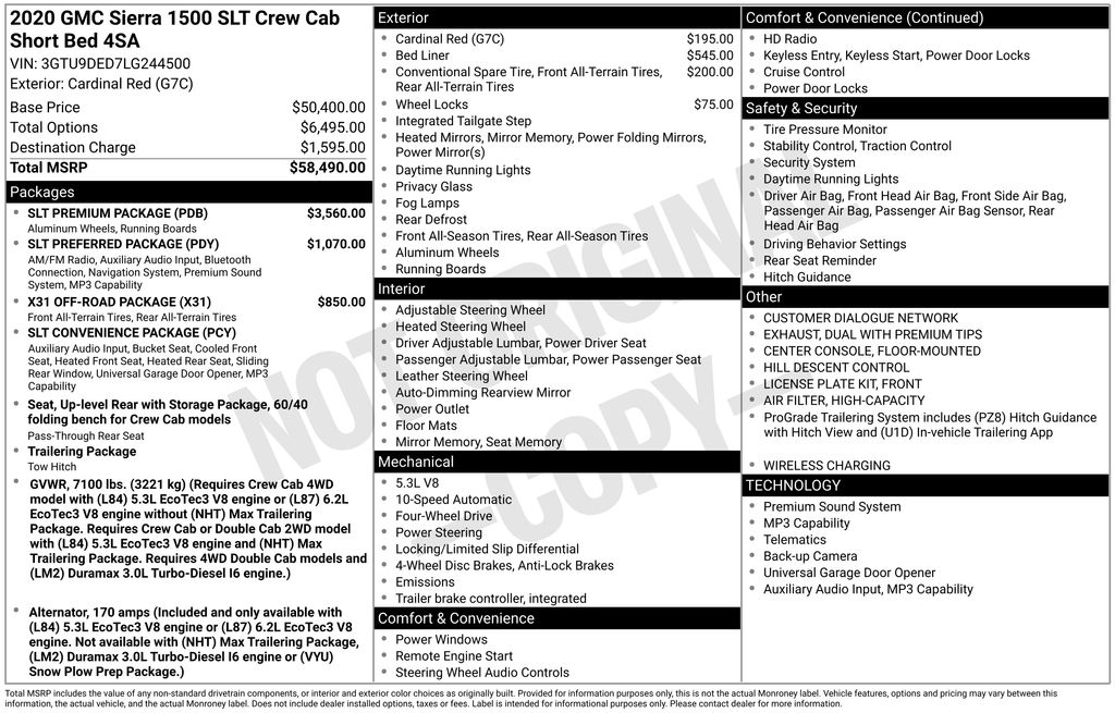 2020 GMC Sierra 1500 SLT's photo