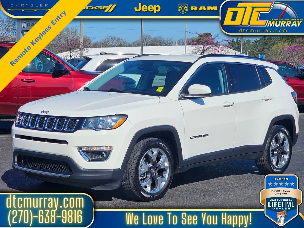 Used 2021 Jeep Compass Limited with VIN 3C4NJCCB4MT573655 for sale in Murray, KY