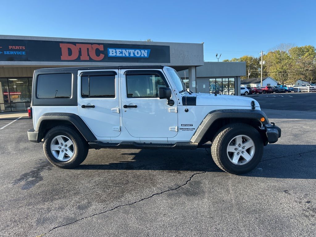 Used 2017 Jeep Wrangler Unlimited Sport S with VIN 1C4HJWDG6HL529523 for sale in Benton, KY