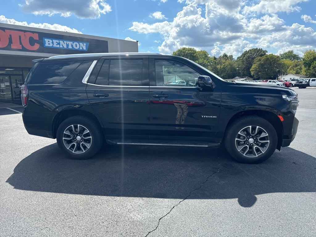 Used 2023 Chevrolet Tahoe LT with VIN 1GNSKNKD6PR500385 for sale in Benton, KY