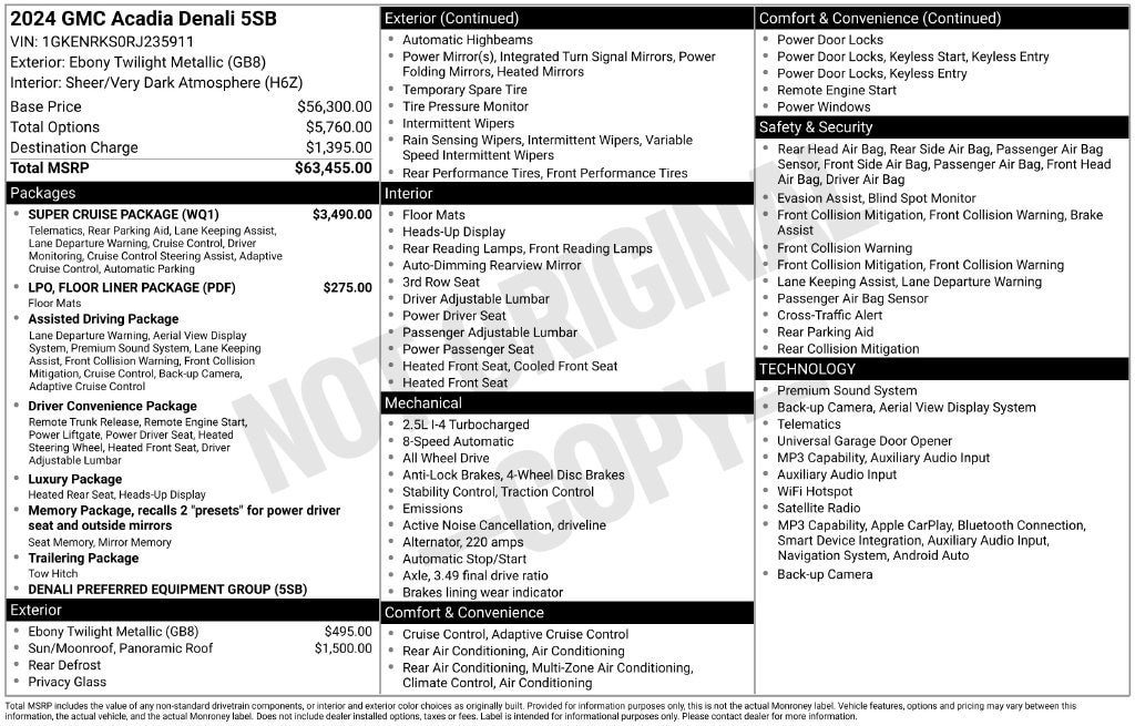 2024 GMC Acadia Denali - Photo 41