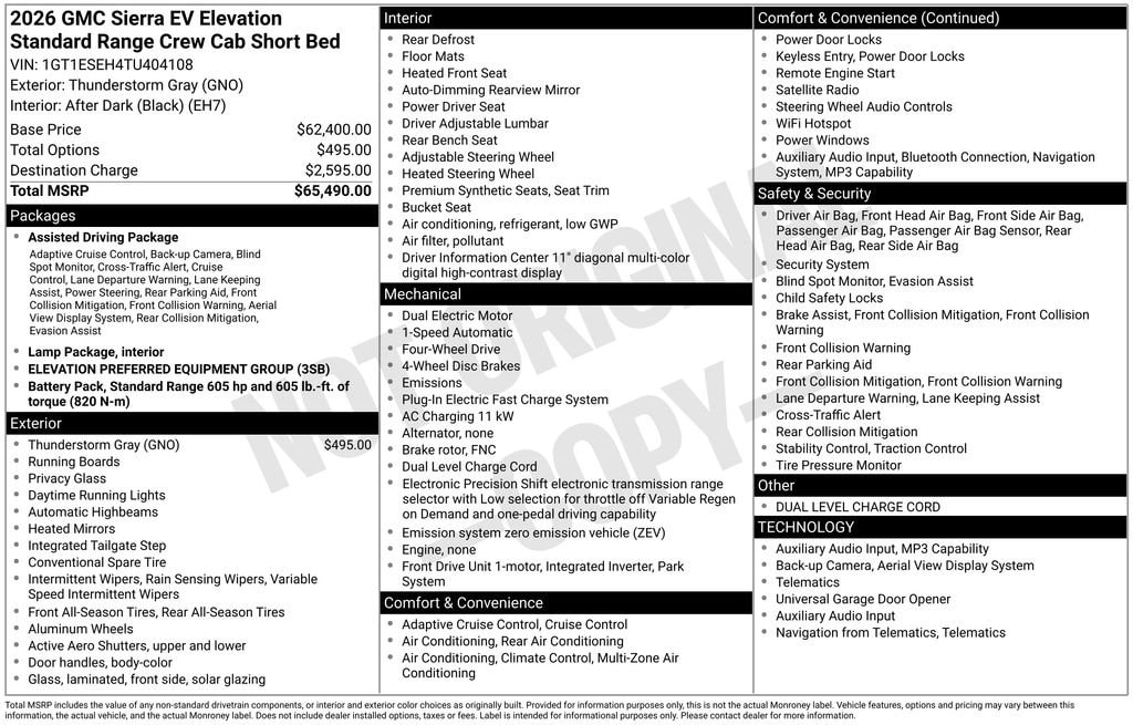 2026 GMC Sierra EV Elevation - Photo 29