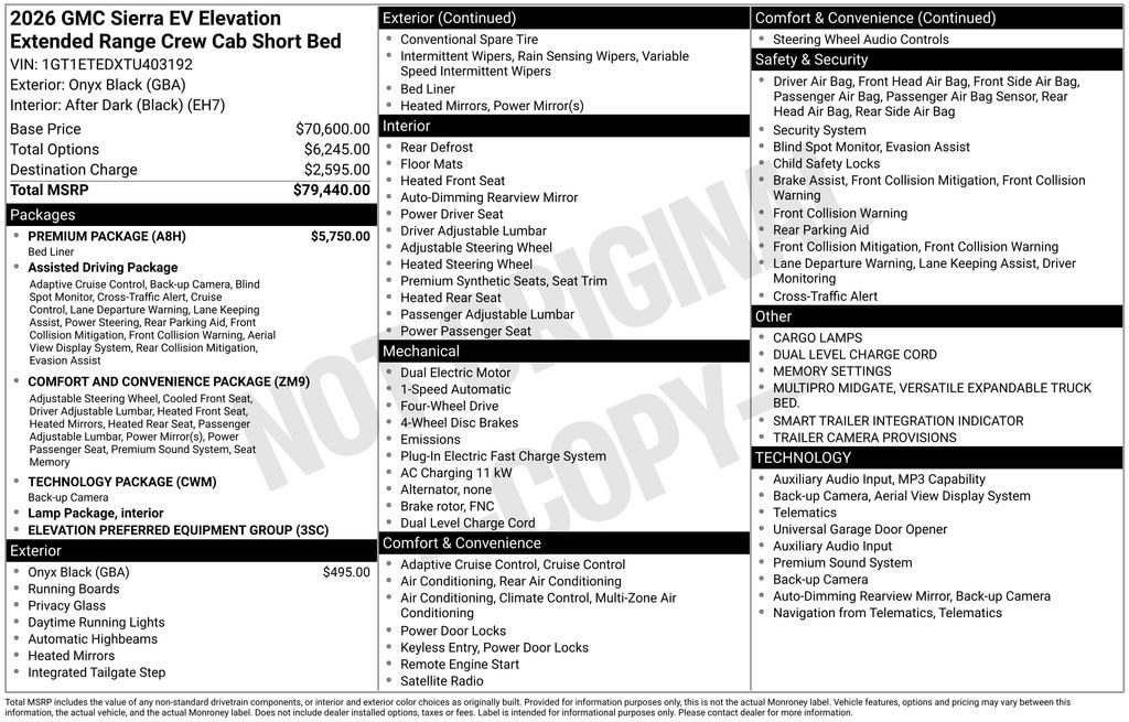 2026 GMC Sierra EV Elevation - Photo 27