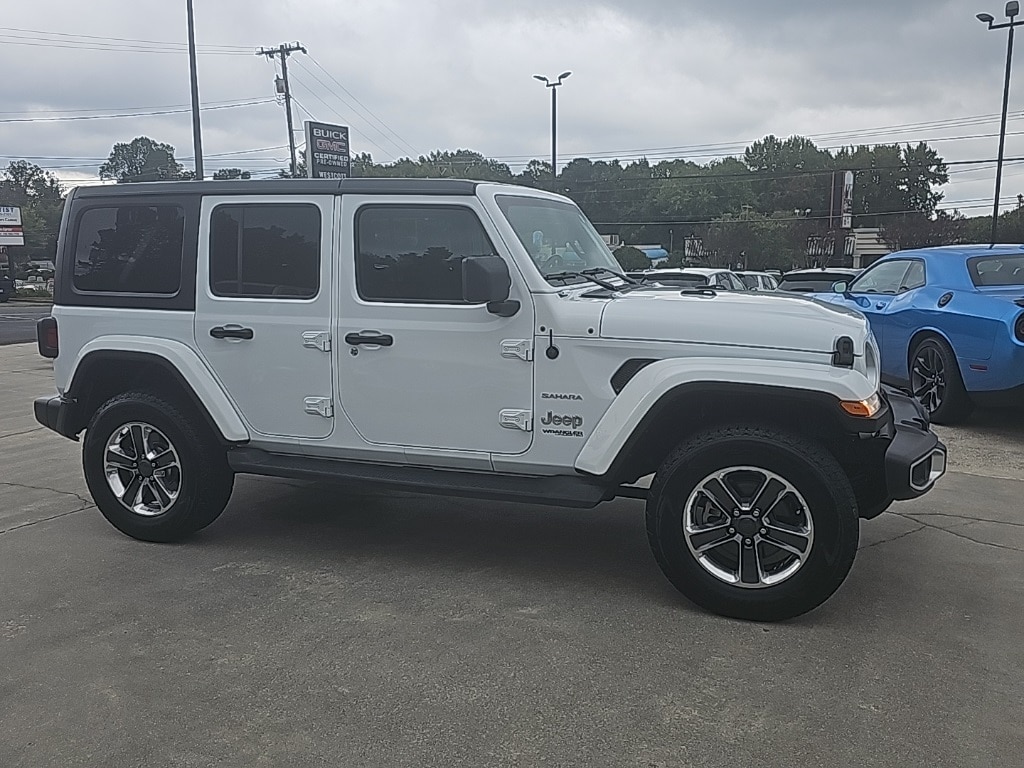 Used 2021 Jeep Wrangler Unlimited Sahara with VIN 1C4HJXEM8MW565670 for sale in Burlington, NC