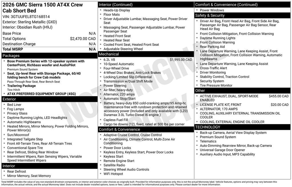 2026 GMC Sierra 1500 AT4X - Photo 28