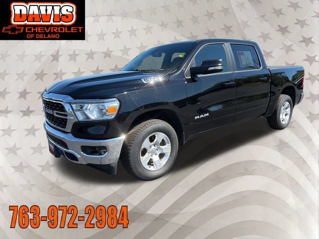 Used 2022 RAM Ram 1500 Pickup Big Horn/Lone Star with VIN 1C6RRFFG3NN255568 for sale in Delano, Minnesota